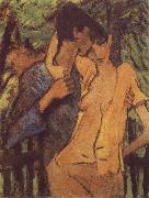 Otto Mueller Lovers oil painting